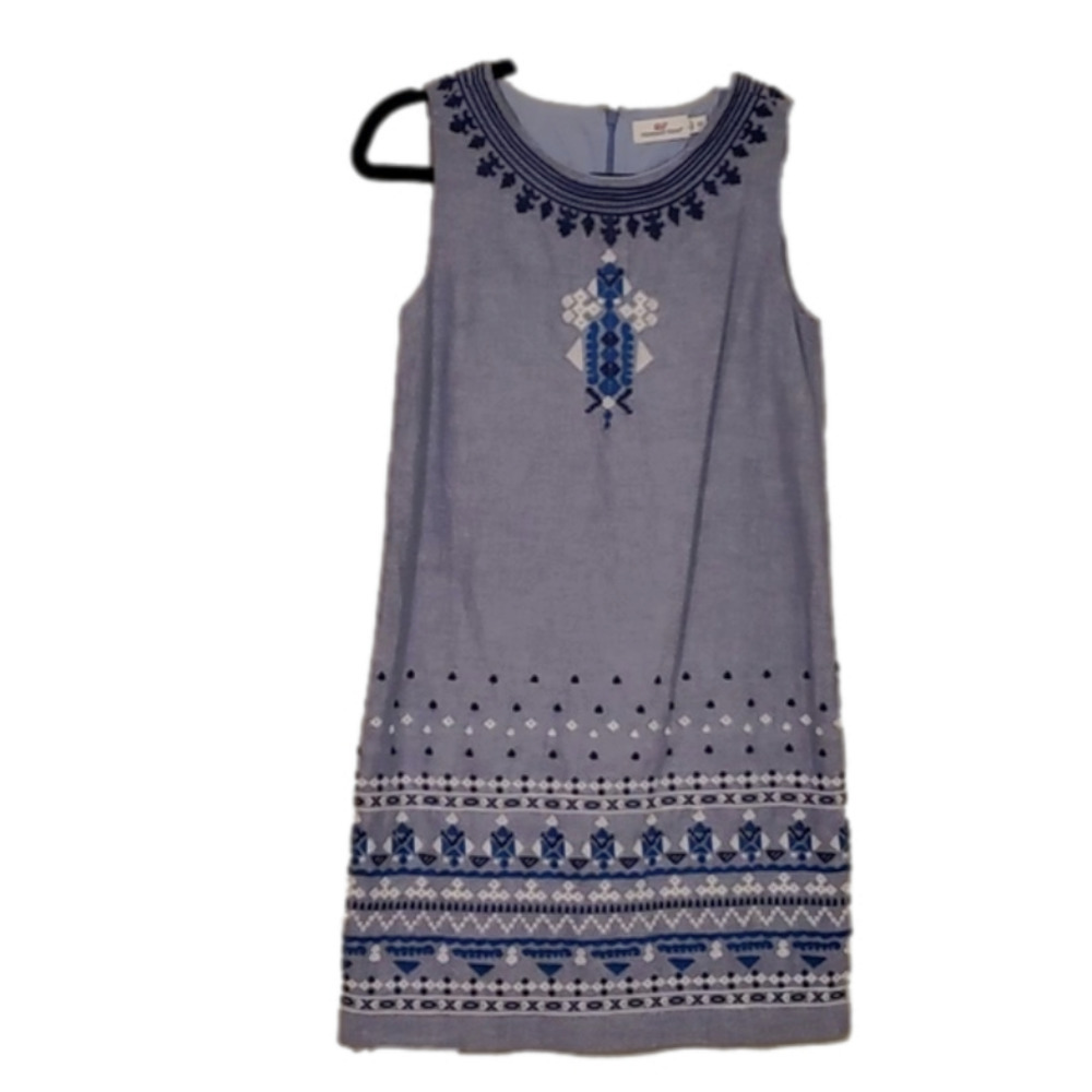 Vineyard Vines Cotton Embrodeed Dress Size 00